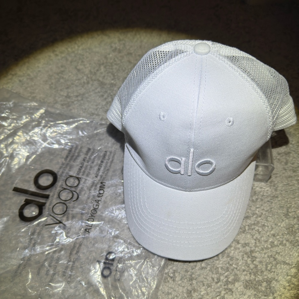 Alo White Baseball Cap
